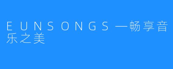 EUNSONGS—畅享音乐之美