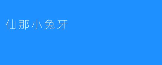仙那小兔牙